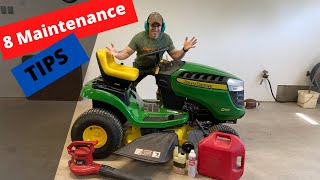 8 tips to maintain your lawn mower John Deere [upl. by Cordalia]