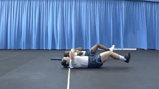 2 Min Cross Leg Reverse Crunch CLRC [upl. by Eerrehs51]