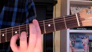 How To Play the Abm7 Chord On Guitar A flat minor seventh 7th [upl. by Ydnam528]