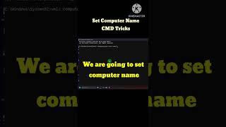 CMD Hack Change Your PC Name Fast shorts cmdtips [upl. by Jessamine747]