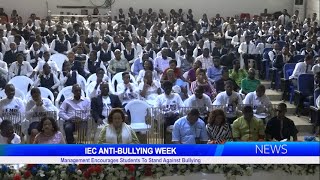 IEC ANTIBULLYING WEEK Management Encourages Students To Stand Against Bullying [upl. by Judsen]