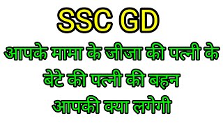 Blood Relation Live Class  SSC GD Privious Reasoning Questions 2024  Reasoning Live Class 202427 [upl. by Cinom]