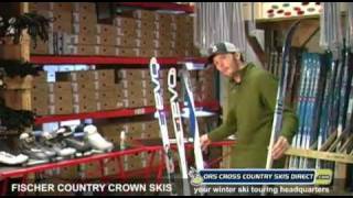 Fischer Country Crown Nordic Skis Review Video by ORS Cross Country Skis Direct [upl. by Berkshire]