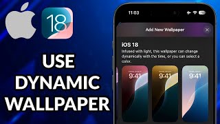 How To Use Dynamic Wallpaper iPhone iOS 18 [upl. by Retsevel135]