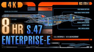 System47 EnterpriseE Schematics • 8Hour Loop in 4K from ver 2501 [upl. by Anohsal]