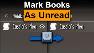 Skyrim Mod Mark Books as Unread [upl. by Placia]