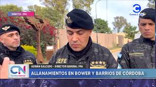 Allanamientos en Bower y barrios de Córdoba [upl. by Heer710]