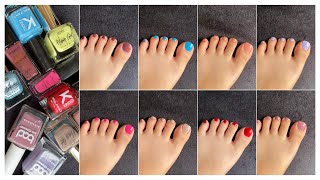 My top 10 toe nail paint colours recommendations  Trending toes 2024 [upl. by Esten704]