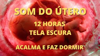 12 HORAS SOM DO ÚTERO TELA ESCURA  ORIGINAL ACALMA BEBÊ 💕 [upl. by Nicolas644]