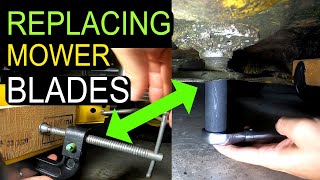 How to Remove and Replace Mower Blades [upl. by Renaldo473]