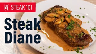 Steak 101 Continued Better than restaurant Steak Diane Using LSR Lisas Steak Rub [upl. by Ian772]