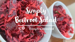 Simple amp Delicious Simply Beetroot Salad  EasyFreshSalad [upl. by Luhey]