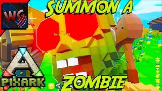 PixArk How to Summon a Zombie with Magic Mutliplayer 6 PixArk Gameplay [upl. by Alet]