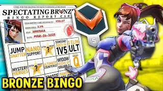 Overwatch 2 Bingo Spectating BRONZE Support playing Dva [upl. by Mayman]