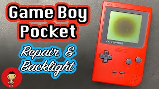 Game Boy Pocket Backlight amp Bivert Mod  Retro Console Restoration [upl. by Ecneitap]