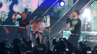 Culpables  Anuel AA And Karol G Live New York 111718 quotFirst Kissquot [upl. by Onimixam]