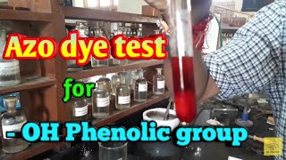 Azo dye test for OH Phenolic group [upl. by Luwana]