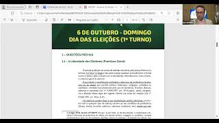 Aula sobre Semana da Eleição com Igor Pinheiro  Eleitoral Class  Editora Mizuno [upl. by Mich854]