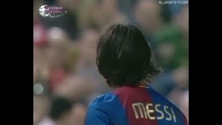 Villarreal  Barcelona  Liga 20062007 Ronaldinho Messi Etoo Pires Xavi Iniesta Forlan Deco [upl. by Estrin]