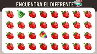 Encuentra El Emoji Diferente Edición Fruta 🍎🥑🍉 [upl. by Anahpos]