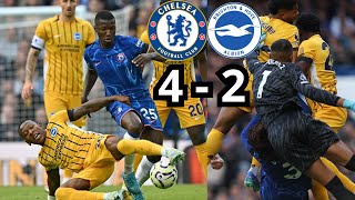 EL CHELSEA DE MOISES CAICEDO LE GANA AL BRIGHTON 42  Chelsea 42 Brighton  CAICEDO VS BRIGHTON [upl. by Lipp]