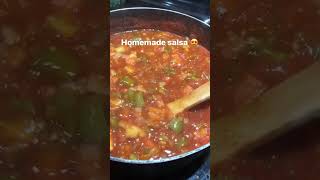 Homemade salsa recipe for canning Click description the three dots at the top for recipe [upl. by Lauber]