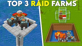 BEST RAID FARMS In Minecraft Java 121  Top 3 raid farms 121 java [upl. by Eecyac129]