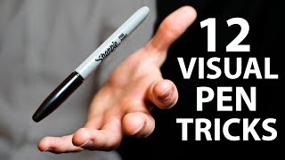 12 IMPOSSIBLE Pen Tricks Anyone Can Do  Revealed [upl. by Giorgia530]