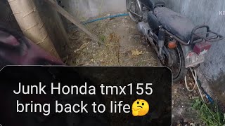 TMX 155 hondamotorcycles restoration timelapse [upl. by Alexi]