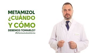 Metamizol cuándo y cómo debemos tomarlo Tu Farmacéutico Informa [upl. by Orual225]