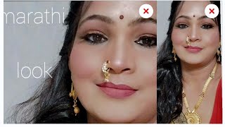 Ganesh chathurthi makeup look marathi look easy step by festivemakeuplook [upl. by Ogawa]