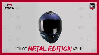 Casco Pilot Metal Edition Azul de RODA® [upl. by Nylodnarb]