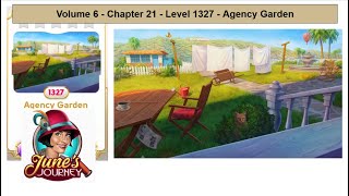 Junes Journey  Volume 6  Chapter 21  Level 1327  Agency Garden Complete Gameplay in order [upl. by Llien]