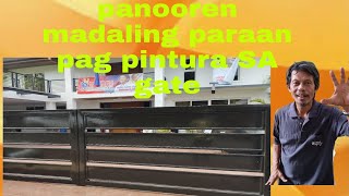 PAANO MADALING PARAAN MAG PINTURA SA GATE NA BAKAL Paint amp varnish tv [upl. by Deragon]