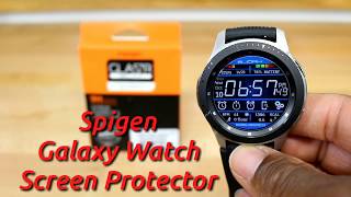 Galaxy Watch Spigen Tempered Glass Screen Protector [upl. by Ynaoj]