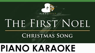 The First Noel  LOWER Key Piano Karaoke Instrumental [upl. by Adel]