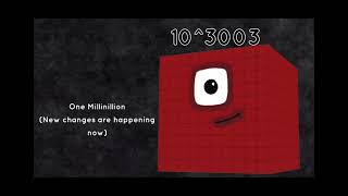 Numberblocks 1 Centillion to 1 Millinillion but their deep voices are on 5x faster with pitch on [upl. by Airdnalahs]