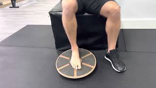 Ankle stability exercise wobble board plantar flexiondors flexion [upl. by Valente]