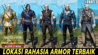 5 LOKASI ARMOR TERBAIK WITCHER 3  GRANDMASTER MANTICORE WOLVEN GRIFFIN FELINE URSINE BAW [upl. by Nashom]