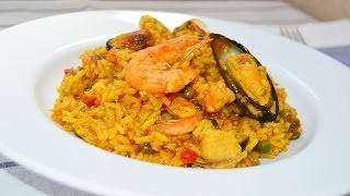 Arroz con Marisco  Receta fácil y rápida [upl. by Zebe455]