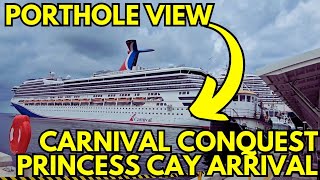 CARNIVAL CONQUEST PORTHOLE VIEW PRINCESS CAY [upl. by Teirtza]