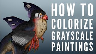 How to add color to a grayscale painting [upl. by Annaert524]