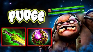 Insane One Shot Builds Pudge Mid 1387XPM Ethereal Blade  Octarine Core 25Kills Rampage Dota 2 [upl. by Brooke]