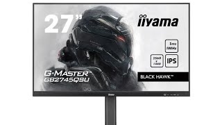 Iiyama GMaster GB2745QSUB1 monitor with 27″ 2K 100Hz IPS panel unveiled [upl. by Ettenajna]