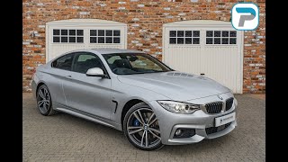 201464 BMW 430D M SPORT XDRIVE IN GLACIER SILVER METALLIC WITH BLACK DAKOTA LEATHER [upl. by Enner42]