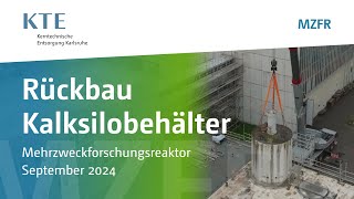 Sichtbarer Erfolg im Rückbau Mit dem Kalksilo ist ein weiterer großer Brocken verschwunden [upl. by Stamata]