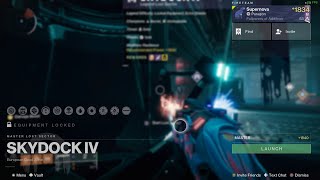 Destiny 2  Skydock IV Master Difficulty 130 Season of the Wish [upl. by Assanav]