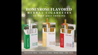 Herbal Cigarettes To QuitSmoking Flavored amp Non Flavored FakeCigarettes  Honeyrose USA [upl. by Diandre589]