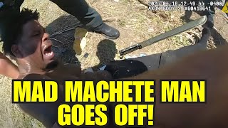 ROBBER GOES ON WILD CHASE WITH A MACHETE [upl. by Carolyne133]