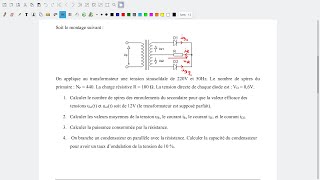 EP07 Exercice dapplication Redressement et filtrage Part1 [upl. by Avie]